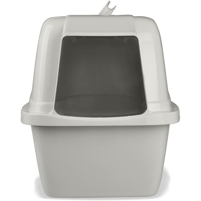 Large Enclosed Cat Pan with Odor Door Cat Litter Box
