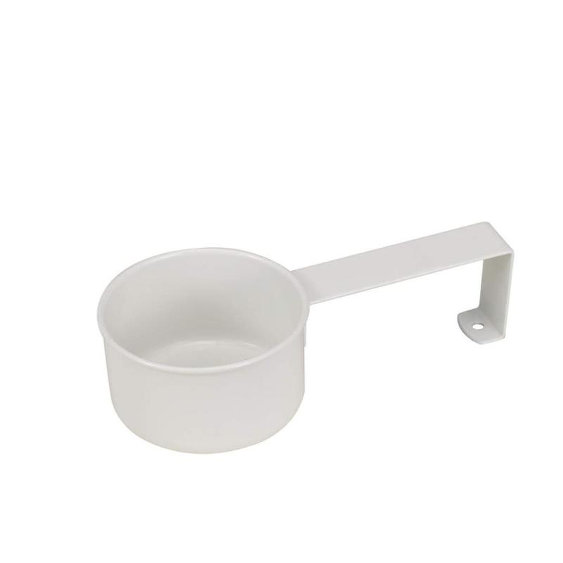 Pet Food and Treats Containers Set with Scoop for Cats or Dogs  Beige Powder Coated Carbon Steel Storage Canister Tins