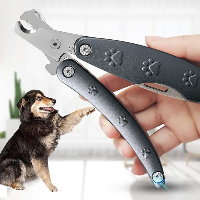 Dog Nail Trimmer for Anxiety Sensitive Dog, Quiet Sharpest Smoothest Nail Clippers for X Large Medium Small Size Breed, Heavy