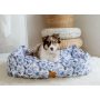 Luxury Floral Dog Bed Polyester Cotton Pet Products