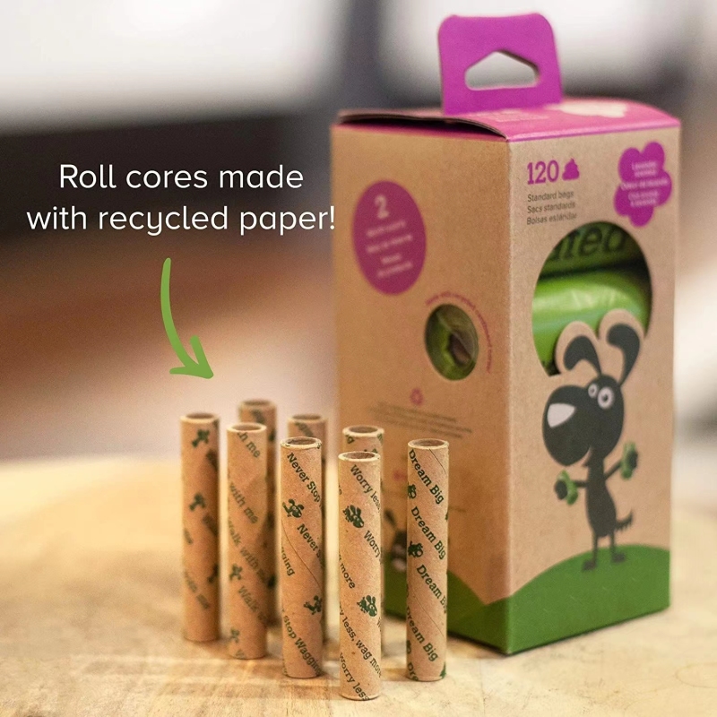 Dog Poop Bags Guaranteed Leak Proof and Extra Thick Waste Bag 8 rolls