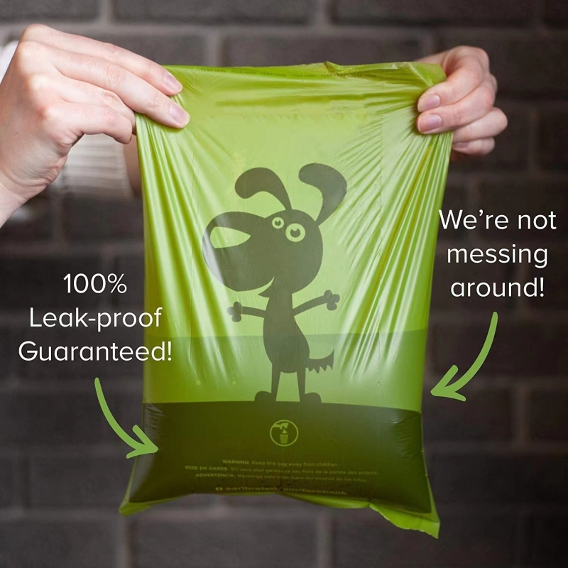 Dog Poop Bags Guaranteed Leak Proof and Extra Thick Waste Bag 8 rolls