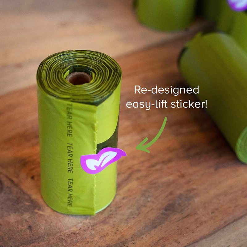 Dog Poop Bags Guaranteed Leak Proof and Extra Thick Waste Bag 8 rolls