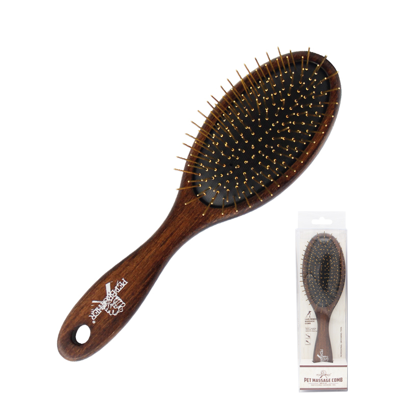 Dog Bath Massage Brush for Dog Cat Shower Grooming Silicone Pin Bristle Bamboo Comb Remover