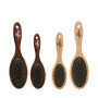 Dog Bath Massage Brush for Dog Cat Shower Grooming Silicone Pin Bristle Bamboo Comb Remover