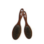Dog Bath Massage Brush for Dog Cat Shower Grooming Silicone Pin Bristle Bamboo Comb Remover