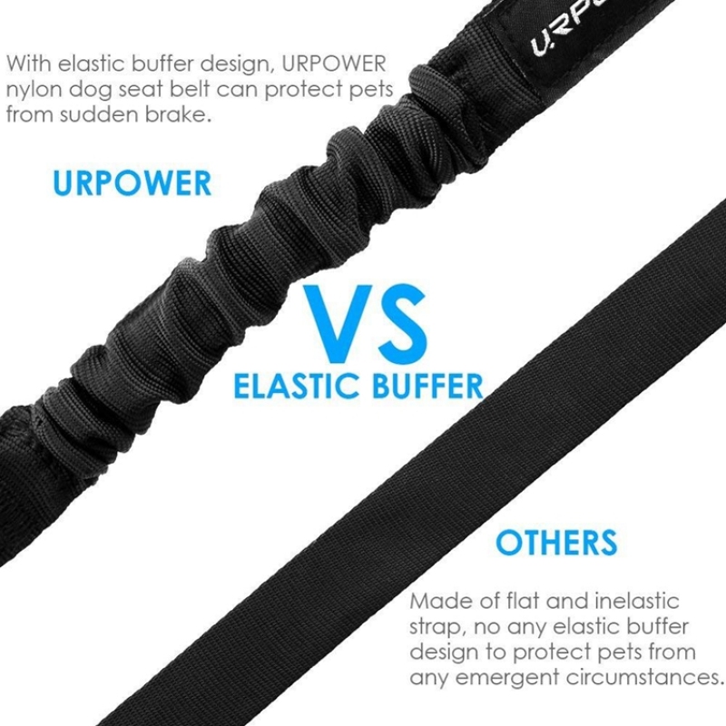 New Upgraded Dog Seat Belt Heavy Duty Seat Belts Adjustable Pet Dog Cat Car Seat Belt Safety Leads Vehicle Breathing Seatbelt