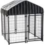 Canopy Roof Villa Dog Kennel Single Gate Door