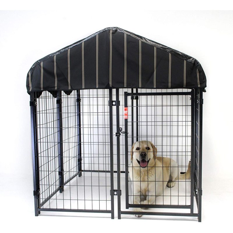 Canopy Roof Villa Dog Kennel Single Gate Door