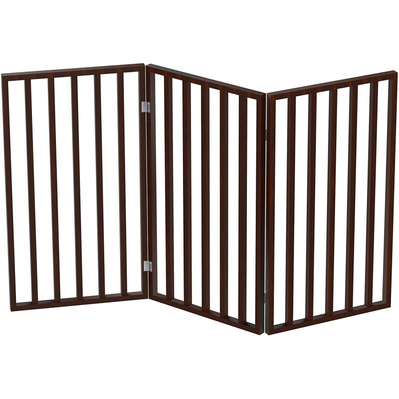 Pet Gate Collection Dog Gate for Doorways Stairs or House Freestanding Folding Wooden Indoor Dog Fence Collection