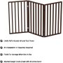 Pet Gate Collection Dog Gate for Doorways Stairs or House Freestanding Folding Wooden Indoor Dog Fence Collection