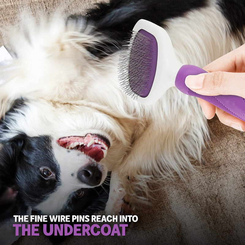 Effortlessly Removes Tangles Pet Slicker Brush for Pet Hair Remover