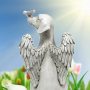 Angel Dog Memorial Statue Pet Memorial Garden Stone Small Animal Remembrance Sculpture Pets Grave Marker Resin Dog Bereavement