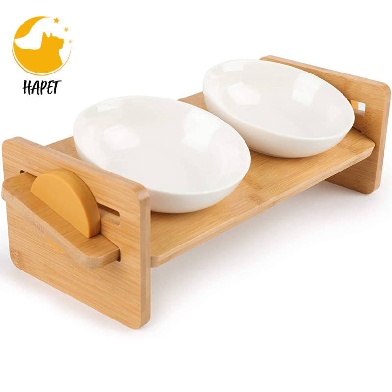 dogs Cats Feeder Bowl Dispenser Double Pet Bowls For Cat