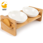 dogs Cats Feeder Bowl Dispenser Double Pet Bowls For Cat