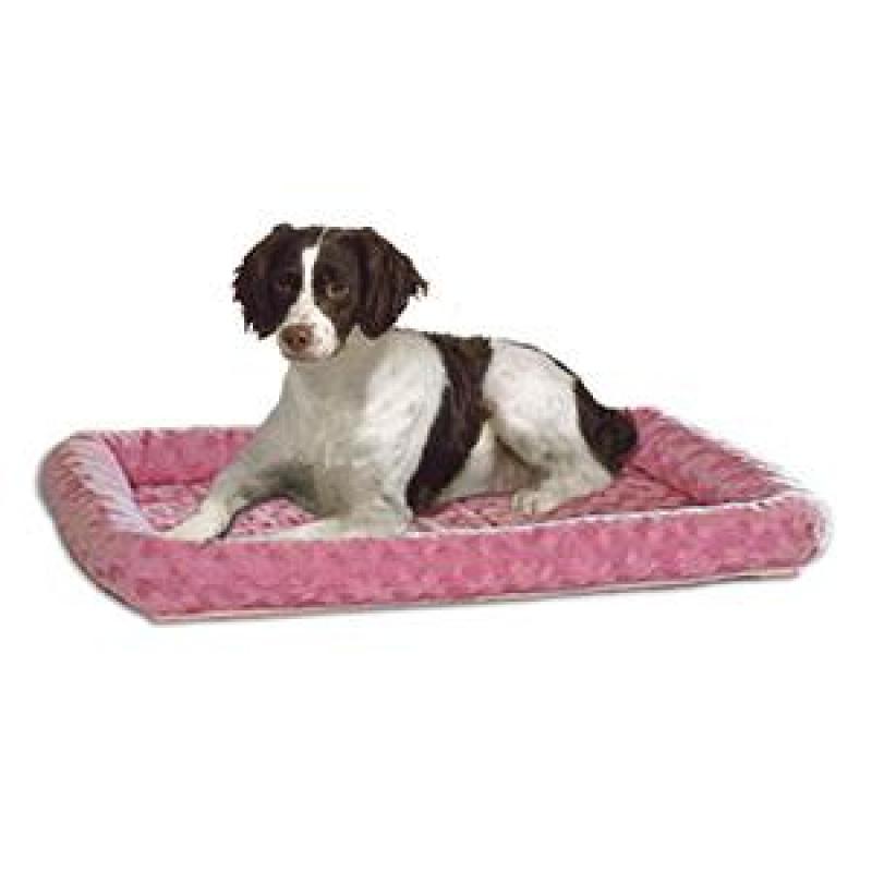 Dog Bed or Cat Bed w/ Comfortable Bolster | Ideal for Medium / Large Dog Breeds & Fits a 36-Inch Dog Crate