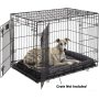 Dog Bed or Cat Bed w/ Comfortable Bolster | Ideal for Medium / Large Dog Breeds & Fits a 36-Inch Dog Crate