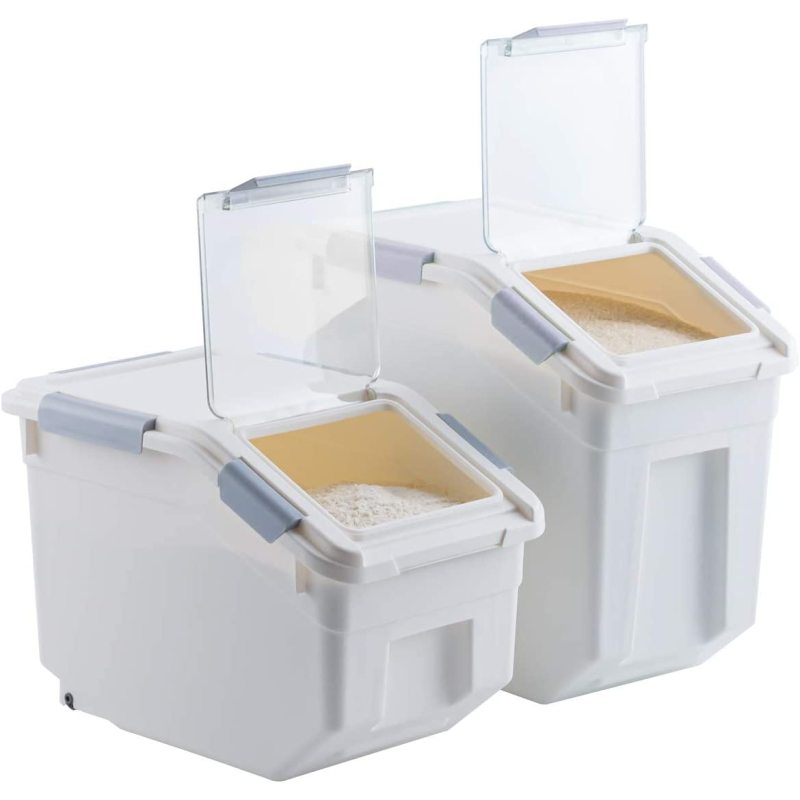 Large Airtight Pet Dog Bin Food Storage Container for Dog Treats Rice