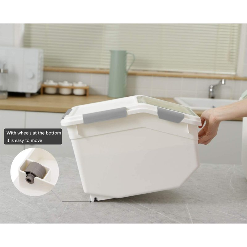 Large Airtight Pet Dog Bin Food Storage Container for Dog Treats Rice