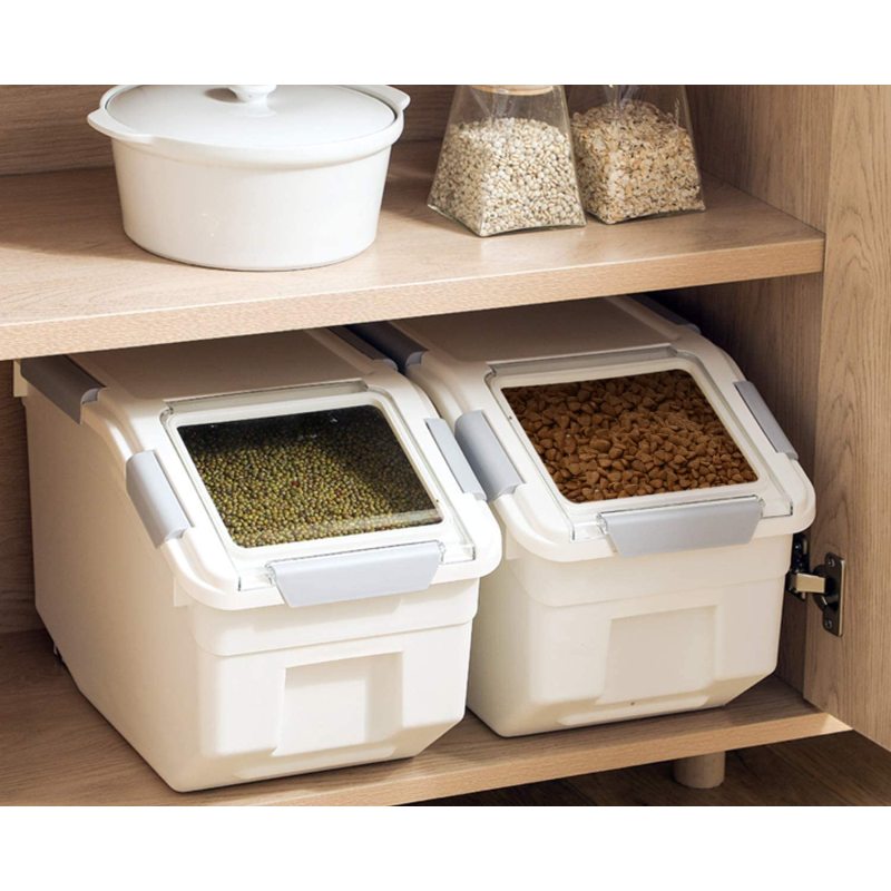 Large Airtight Pet Dog Bin Food Storage Container for Dog Treats Rice