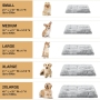 Factory Custom Plush Dog Crate Bed Fluffy Cozy Kennel Pad Washable Dog Mats with Anti-Slip Bottom for Large and Medium Dog