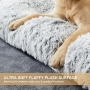 Factory Custom Plush Dog Crate Bed Fluffy Cozy Kennel Pad Washable Dog Mats with Anti-Slip Bottom for Large and Medium Dog