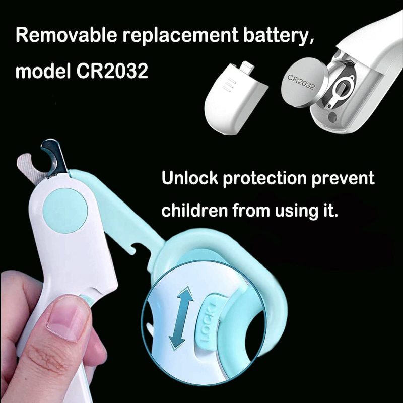 LED Light Pets Dog and Cat Nail Cutter Professional Grooming Tool for Tiny Pet