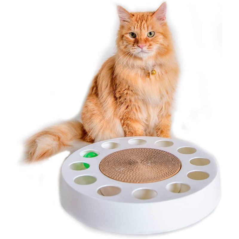 Cat Toy Refillable Cat Scratcher Cardboard & Bed for Indoor Cats, Scratching Lounge, Scratching Pad