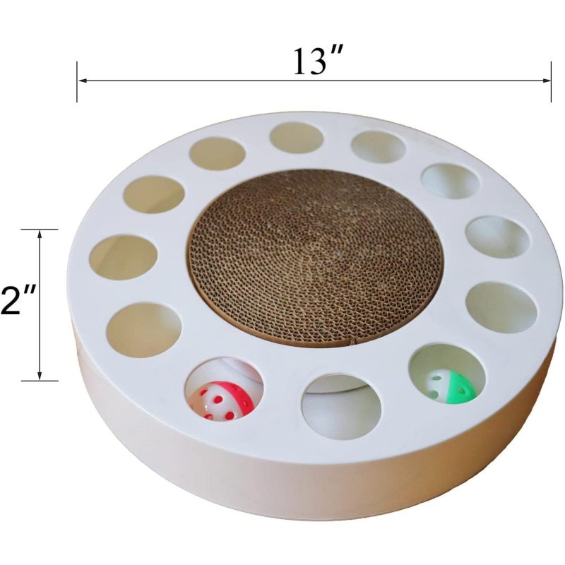 Cat Toy Refillable Cat Scratcher Cardboard & Bed for Indoor Cats, Scratching Lounge, Scratching Pad