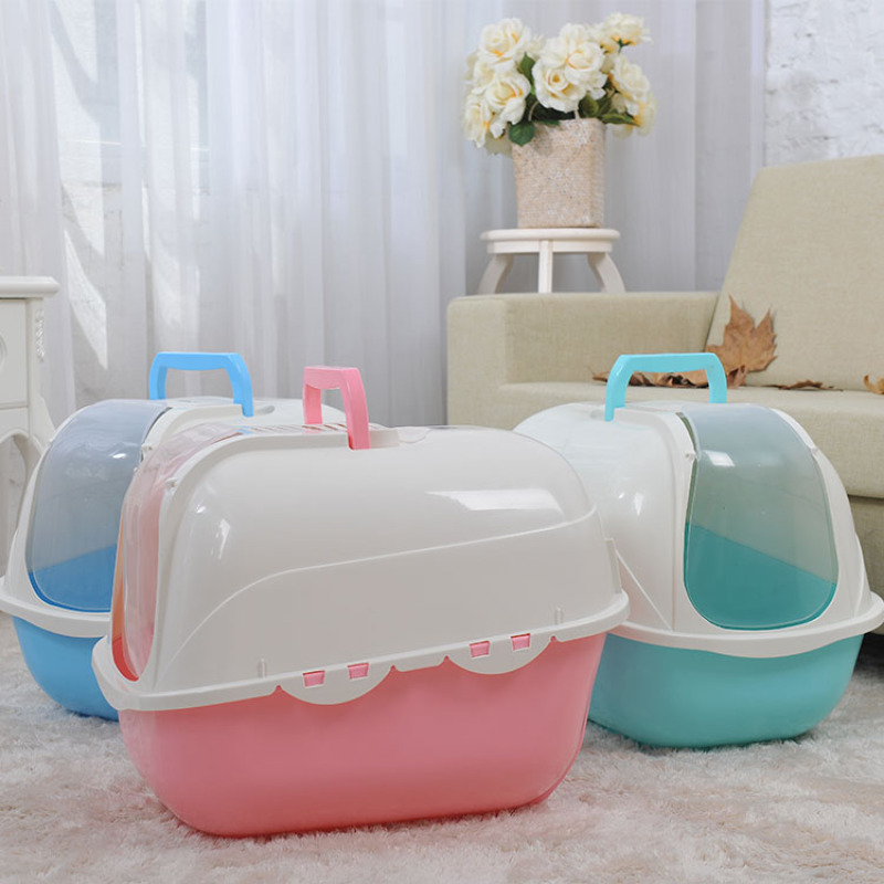 Wholesale Factory Price Toilet Abs Plastic Quick Cleaning Indoor Pet Cat Litter Box