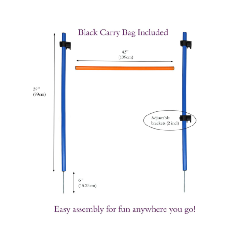og Agility Equipment - Dog Jumping Hurdles Dog Obstacle Course Agility Set, Dog Agility Training Equipment