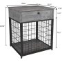 Wood Dog Kennel End Table Dog Crates Furniture Style House Indoor Use for Small Dogs