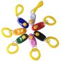 Colorful Pet Dog Training Clicker, Pet Training Clicker Button with Wrist Strap,Train Dog Pets for Clicker Training