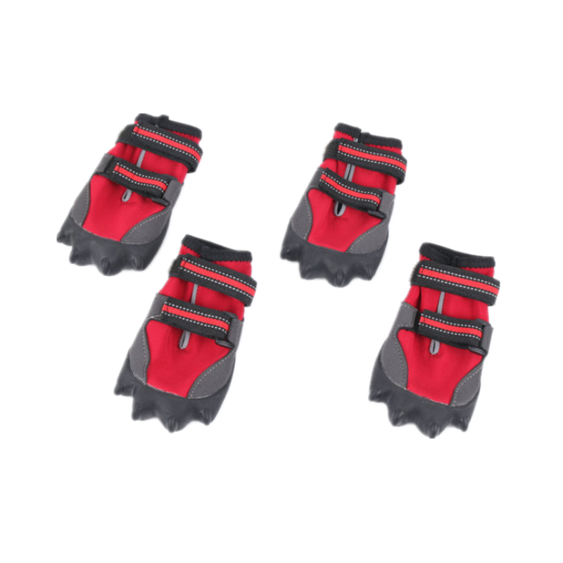 Dog Boots Waterproof Dog Shoes with Sturdy Anti-Slip Soles and Fleece Lining for Outdoor Activities