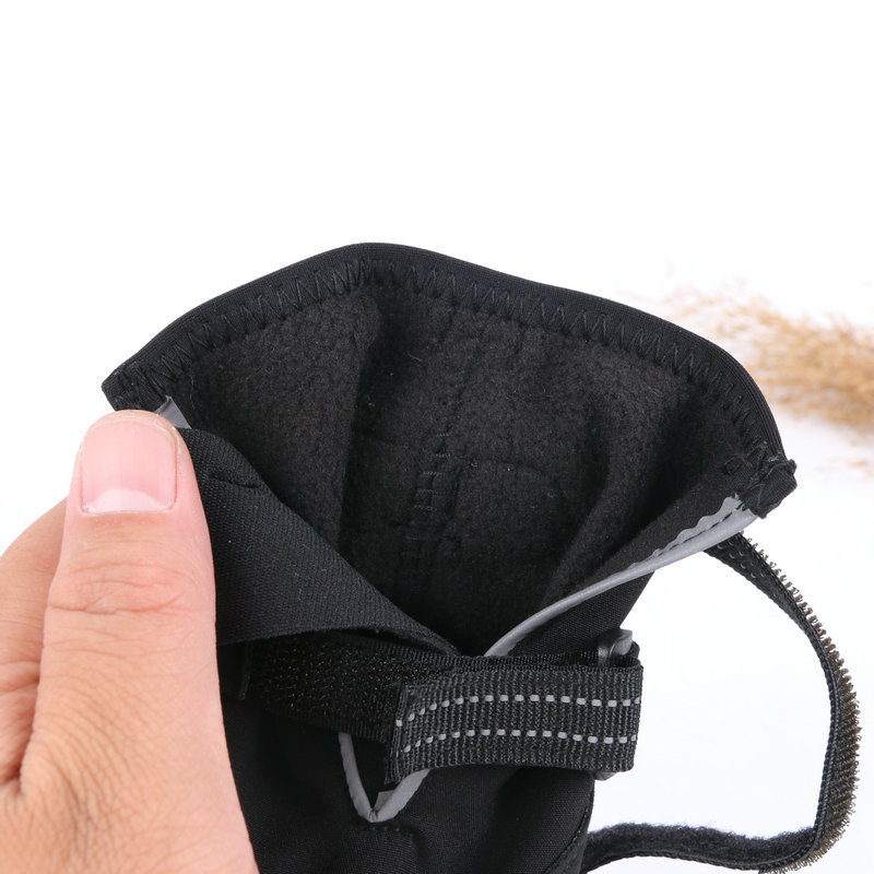 Dog Boots Waterproof Dog Shoes with Sturdy Anti-Slip Soles and Fleece Lining for Outdoor Activities