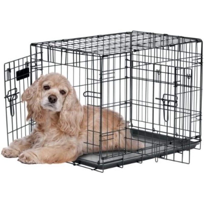 Double Door Wire Dog Crate Pet Products