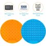 Pet Calming Dog Treat Pads Circle Pet Licking Mat Slow Feeder Cat Training Perfect