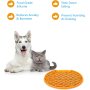 Pet Calming Dog Treat Pads Circle Pet Licking Mat Slow Feeder Cat Training Perfect