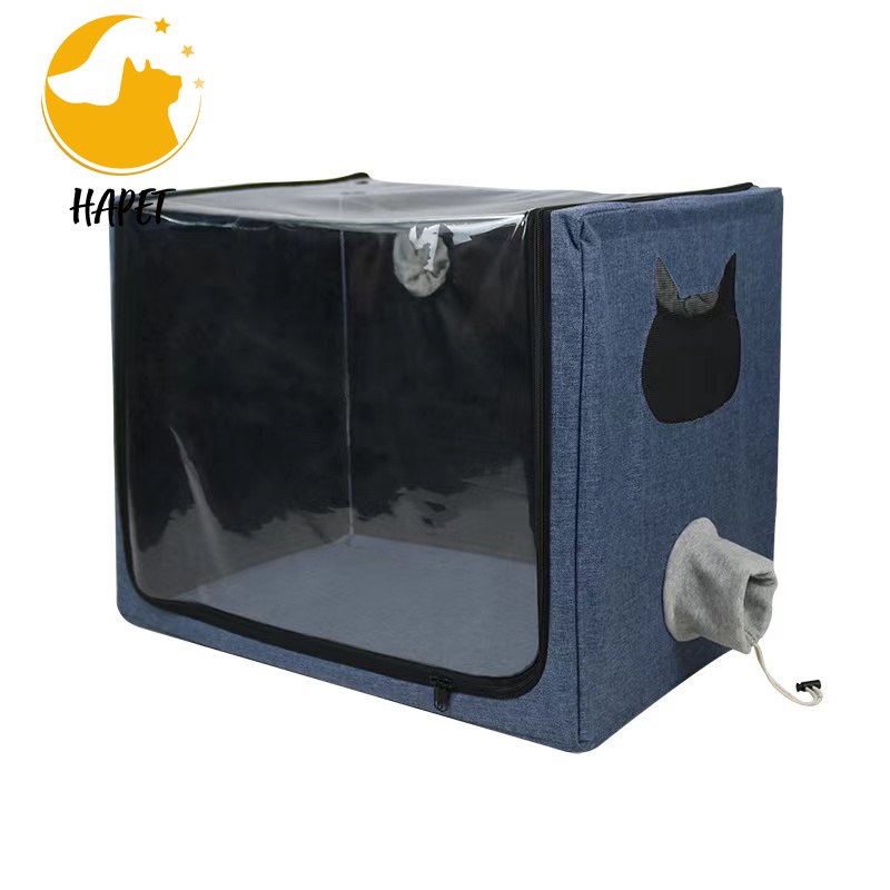 Pet nebulizer cough respiratory diseases foldable atomization cat and dog bath drying box manufacturers wholesale