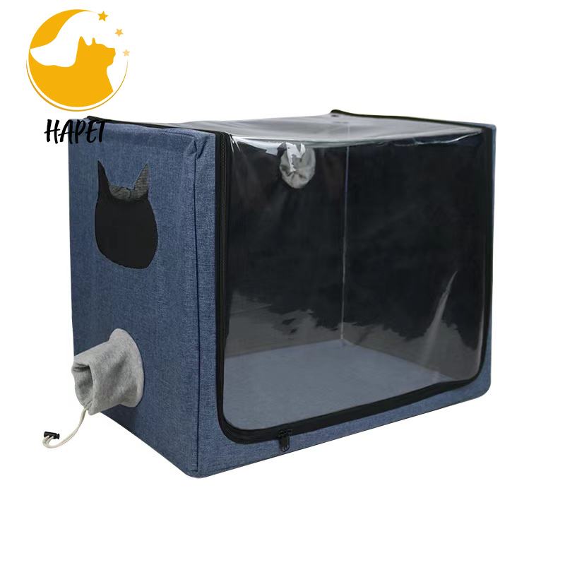 Pet nebulizer cough respiratory diseases foldable atomization cat and dog bath drying box manufacturers wholesale