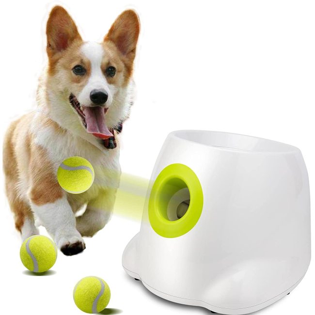 Automatic Toys Dog Ball Launcher Interactive Outside Thrower Machine for  Dogs