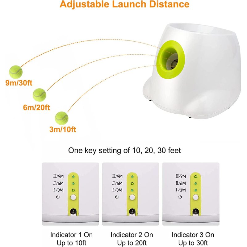 Automatic Toys Dog Ball Launcher Interactive Outside Thrower Machine for  Dogs