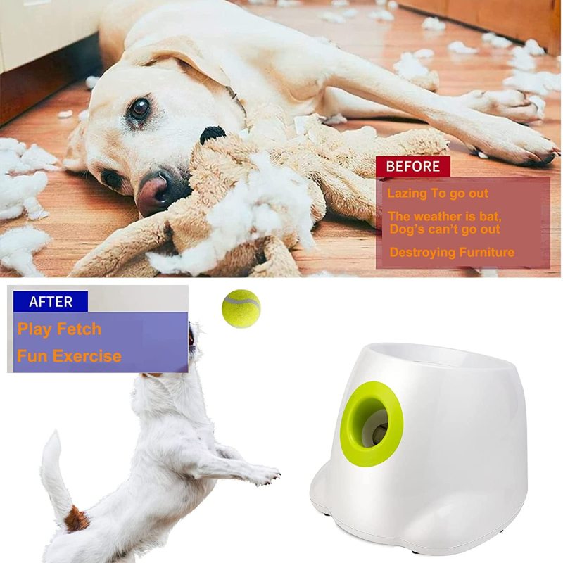 Automatic Toys Dog Ball Launcher Interactive Outside Thrower Machine for  Dogs