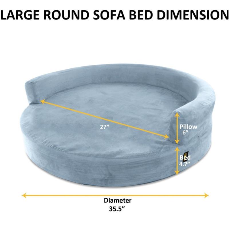 Orthopedic Dog Bed for Small, Medium and Large Dogs Round Bolster Pet Beds Ultra Plush with  Washable