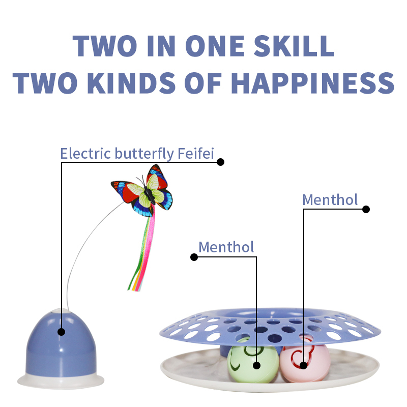 Electric pet cat toy with cat butterfly bell ball self - relieving device cross-border hot selling cat supplies
