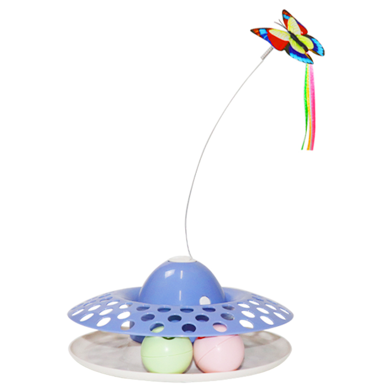 Electric pet cat toy with cat butterfly bell ball self - relieving device cross-border hot selling cat supplies