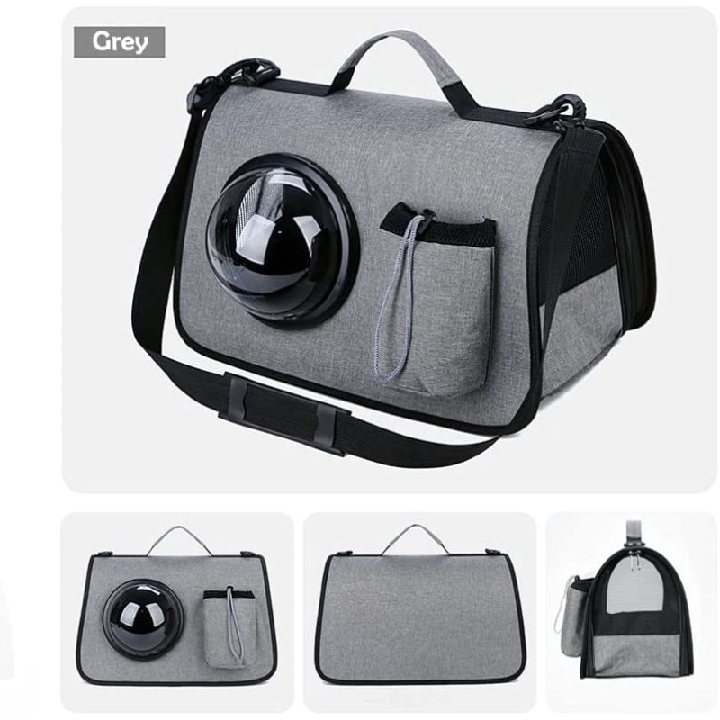 Large Cat Carrier Airline Approved Soft Sided Foldable Pet Travel Bag Portable Collapsible Vehicle Pet Bag