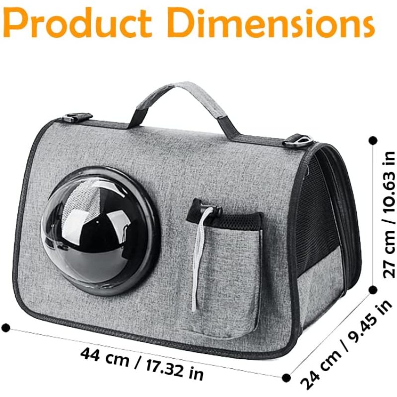 Large Cat Carrier Airline Approved Soft Sided Foldable Pet Travel Bag Portable Collapsible Vehicle Pet Bag