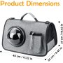 Large Cat Carrier Airline Approved Soft Sided Foldable Pet Travel Bag Portable Collapsible Vehicle Pet Bag