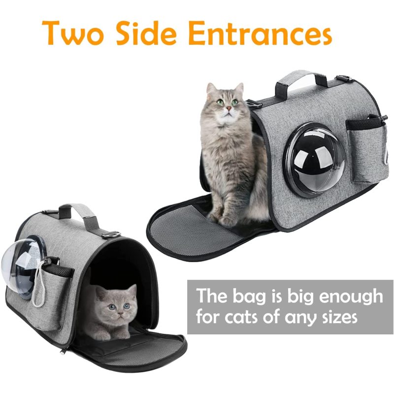 Large Cat Carrier Airline Approved Soft Sided Foldable Pet Travel Bag Portable Collapsible Vehicle Pet Bag